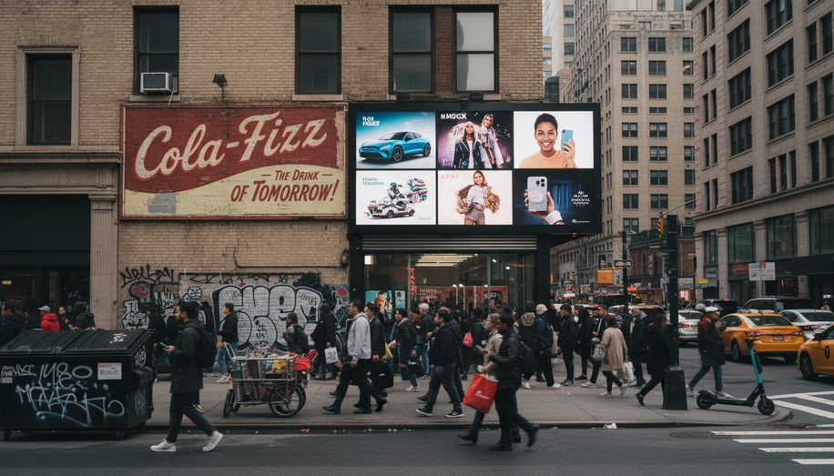 From Hand-Painted Murals to Digital Spectacles: A Concise History of Out-of-Home Advertising