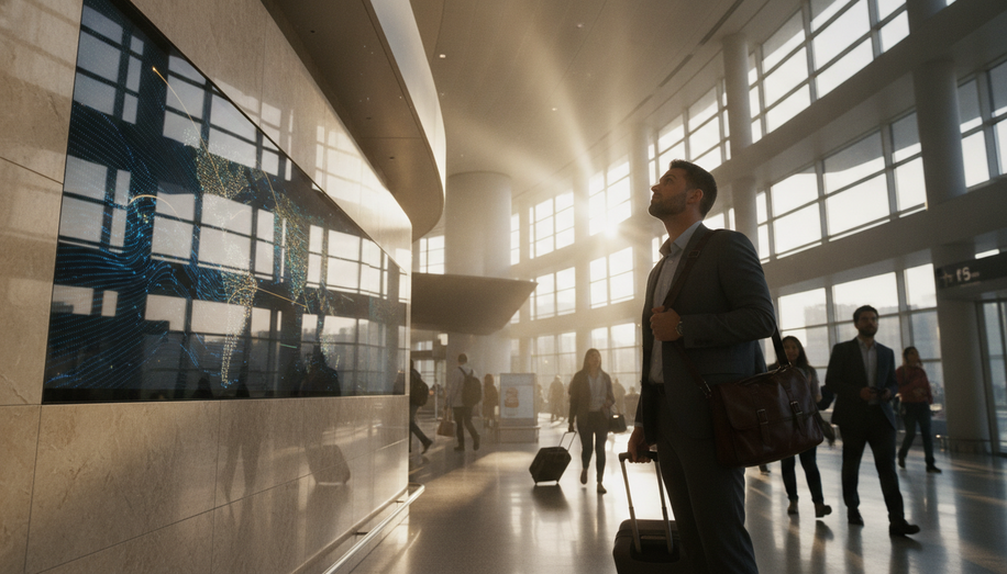 Top DOOH Advertising Networks for Reaching Affluent Travelers in Airport Lounges